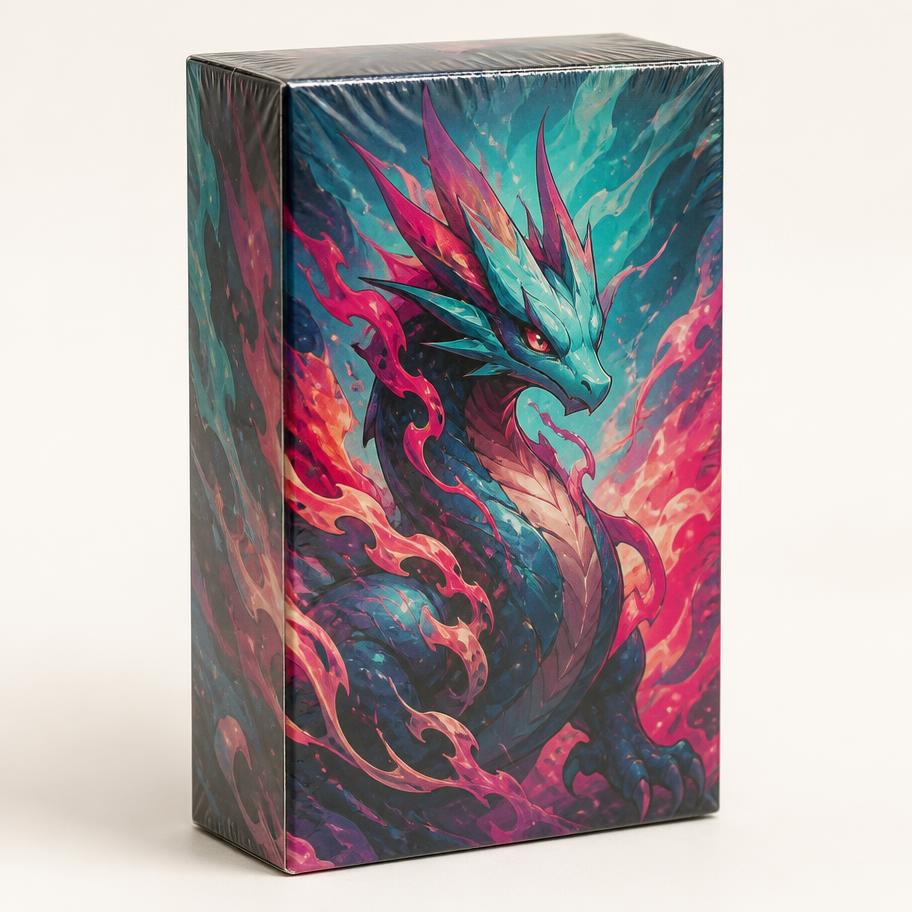 Sealed unbranded trading-card packaging representing the Booster Boxes format