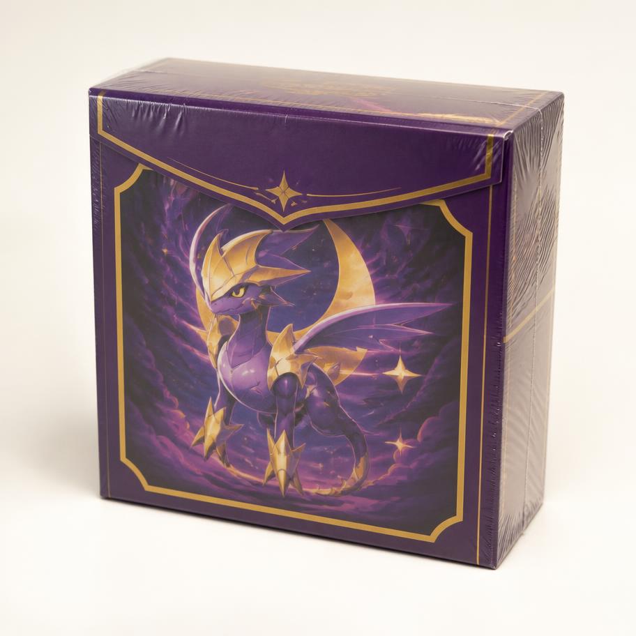 Sealed unbranded trading-card packaging representing the Elite Trainer Boxes (ETBs) format