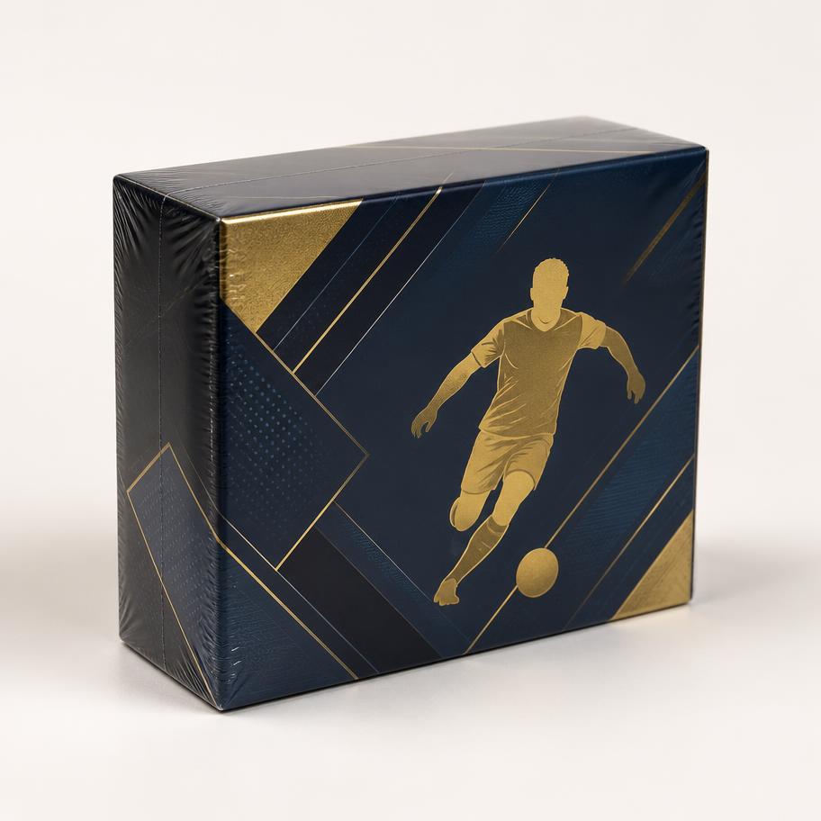 Sealed unbranded football card box representing the Royalty range